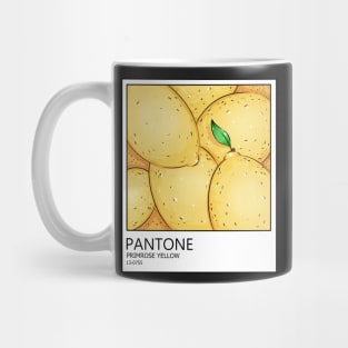 PANTONE color. primrose yellow lemons Mug